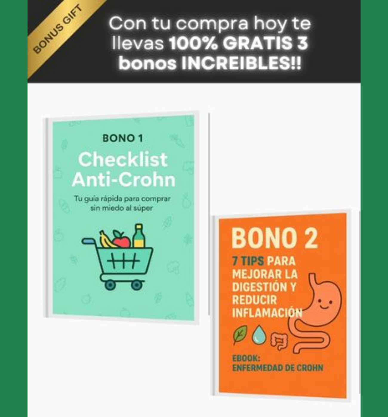 EBOOK de 40 recetas de Enfermedad de Crohn